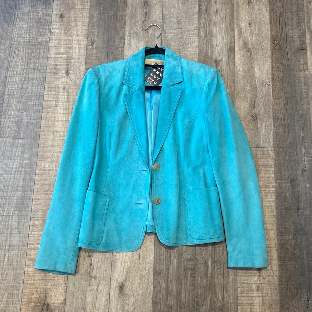 Michael Kors Aqua Suede Jacket